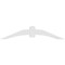 Ekena Millwork Archdale Architectural Grade PVC Gable Bracket, 72"W x 15"H x 4"D x 6"F, 5/12 Pitch GBP072X15X0406ARC00 - alternate 2